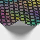 Elegantes modernes, Abstraktes Diamantenmuster Geschenkpapier (Ecke)