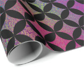 Elegantes modernes, Abstraktes Diamantenmuster Geschenkpapier (Rolleneckpunkt)