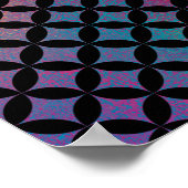 Elegantes modernes, Abstraktes Diamantenmuster Poster (Ecke)