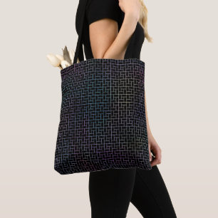 Elegantes modernes abstraktes farbenfrohes Korbmus Tasche
