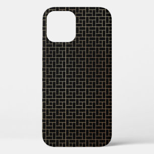 Elegantes modernes Abstraktes Gold Basket Weave Mu Case-Mate iPhone Hülle