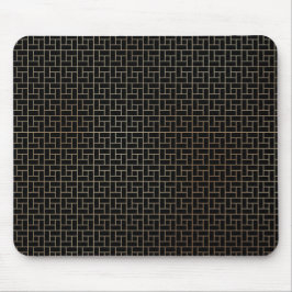 Elegantes modernes Abstraktes Gold Basket Weave Mu Mousepad