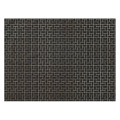 Elegantes, modernes Abstraktes Goldkörbe-Weave-Mus Tischdecke (Vorderseite (Horizontal))