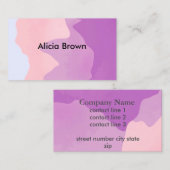 elegantes modernes abstraktes Kunstdesign Visitenkarte (Vorne/Hinten)