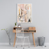 Elegantes modernes abstraktes Kunstplakat Poster