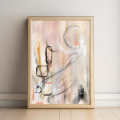 Elegantes modernes abstraktes Kunstplakat Poster