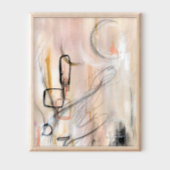 Elegantes modernes abstraktes Kunstplakat Poster