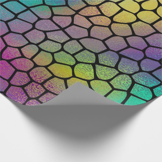 Elegantes modernes, Abstraktes Mosaikmuster Geschenkpapier (Ecke)