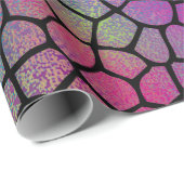 Elegantes modernes, Abstraktes Mosaikmuster Geschenkpapier (Rolleneckpunkt)