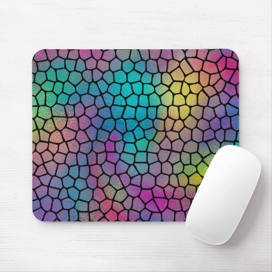 Elegantes modernes, Abstraktes Mosaikmuster Mousepad (Mit Mouse)