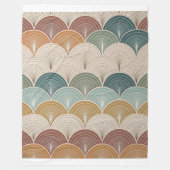 "Elegantes modernes abstraktes Muster Fleecedecke (Vorderseite)