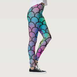 Elegantes modernes Abstraktes Regenbogenmuster | Leggings