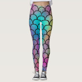 Elegantes modernes Abstraktes Regenbogenmuster | Leggings (Vorderseite)