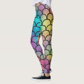 Elegantes modernes Abstraktes Regenbogenmuster | Leggings (Links)