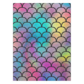 Elegantes modernes Abstraktes Regenbogenmuster | Tischdecke (Vorderseite)