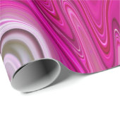 Elegantes modernes Abstraktes Rosa Flüssig-Marmor- Geschenkpapier (Rolleneckpunkt)