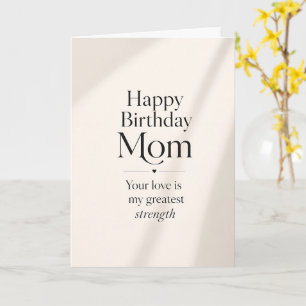 Elegantes Modernes Alles Gute zum Geburtstag Mama Karte