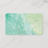elegantes modernes Aquarelldesign doppelseitig Visitenkarte (Rückseite)