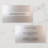 Elegantes, modernes, attraktives Design Beruflich Visitenkarte (Vorne/Hinten)
