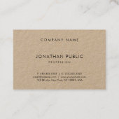 Elegantes modernes attraktives Unternehmen Schlich Visitenkarte (Rückseite)