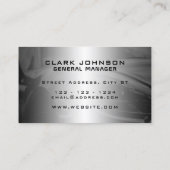 Elegantes modernes Automobil Visitenkarte (Rückseite)