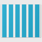 Elegantes, modernes Baby Blue & White Stripes Must Geschenkpapier (Flach)