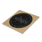 Elegantes, modernes, bearbeitbares Monogramm-Schwa Fliese (Seite)