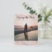 Elegantes, modernes, benutzerdefiniertes Foto Postkarte (Stehend Vorderseite)