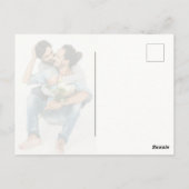 Elegantes, modernes, benutzerdefiniertes Foto Postkarte (Rückseite)