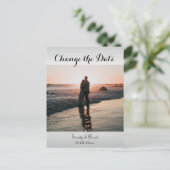 Elegantes, modernes, benutzerdefiniertes Foto Postkarte (Stehend Vorderseite)