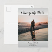 Elegantes, modernes, benutzerdefiniertes Foto Postkarte (Vorne/Hinten)