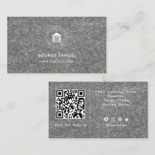 Elegantes modernes benutzerdefiniertes Logo minima Visitenkarte
