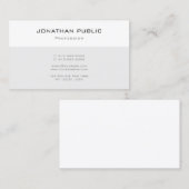 Elegantes, modernes, Beruflich angesagtes, einfach Visitenkarte (Vorne/Hinten)