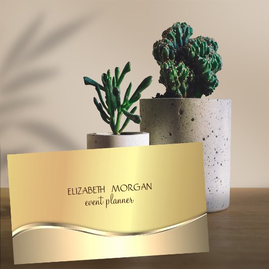 Elegantes, modernes, Beruflich einfaches Gold Visitenkarte