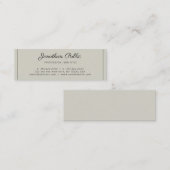 Elegantes modernes Berufliches Design Mini Visitenkarte (Vorne/Hinten)