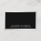 Elegantes, modernes, Berufliches, einfaches Templa Visitenkarte (Rückseite)