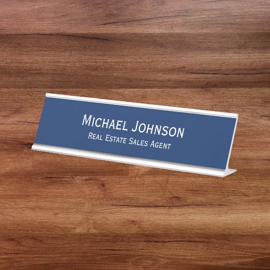 Elegantes, modernes Berufliches Geschäftsbüro Schreibtischnamensplakette