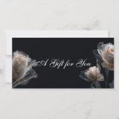 Elegantes modernes Berufliches Geschenkgutschein (Vorderseite)