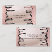 Elegantes, modernes Berufliches Glitzer fällt ab Visitenkarte (Vorne/Hinten)