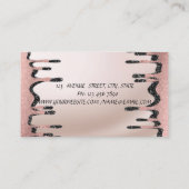 Elegantes, modernes Berufliches Glitzer fällt ab Visitenkarte (Rückseite)