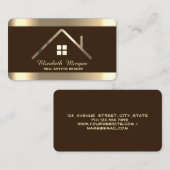 Elegantes modernes Berufliches Haus Roof Real Anwe Visitenkarte (Vorne/Hinten)