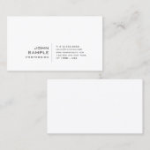 Elegantes modernes berufliches kreatives einfaches visitenkarte (Vorne/Hinten)