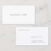 Elegantes modernes Berufliches Minimalistisches Te Visitenkarte (Vorne/Hinten)
