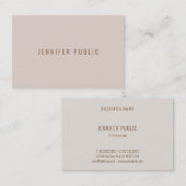 Elegantes modernes Berufliches Minimalistisches Te Visitenkarte (Vorne/Hinten)