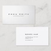 Elegantes modernes berufliches schlichtes visitenkarte (Vorne/Hinten)