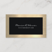 elegantes modernes berufliches Schwarz Visitenkarte (Vorderseite)