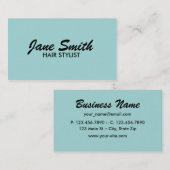 Elegantes modernes berufliches stilvolles nobles visitenkarte (Vorne/Hinten)