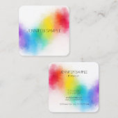 Elegantes, modernes Berufliches Template Quadratische Visitenkarte (Vorne/Hinten)