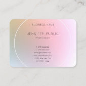 Elegantes, modernes Berufliches Template Visitenkarte (Rückseite)