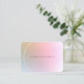 Elegantes, modernes Berufliches Template Visitenkarte (Stehend Vorderseite)